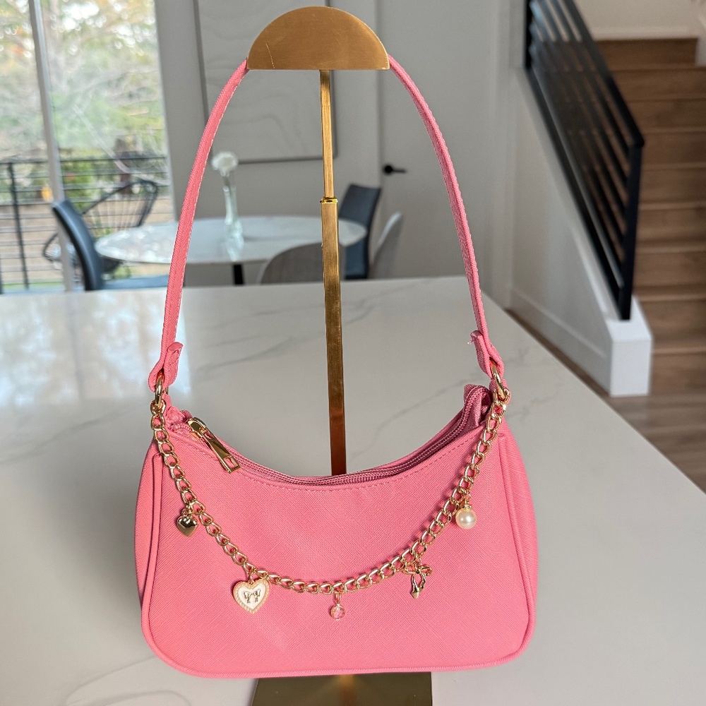 Like Dreams Charmed Mini Pink Shoulder Bag